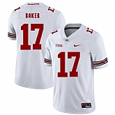 Ohio State Buckeyes 17 Jerome Baker White Nike College Football Jersey Dzhi,baseball caps,new era cap wholesale,wholesale hats
